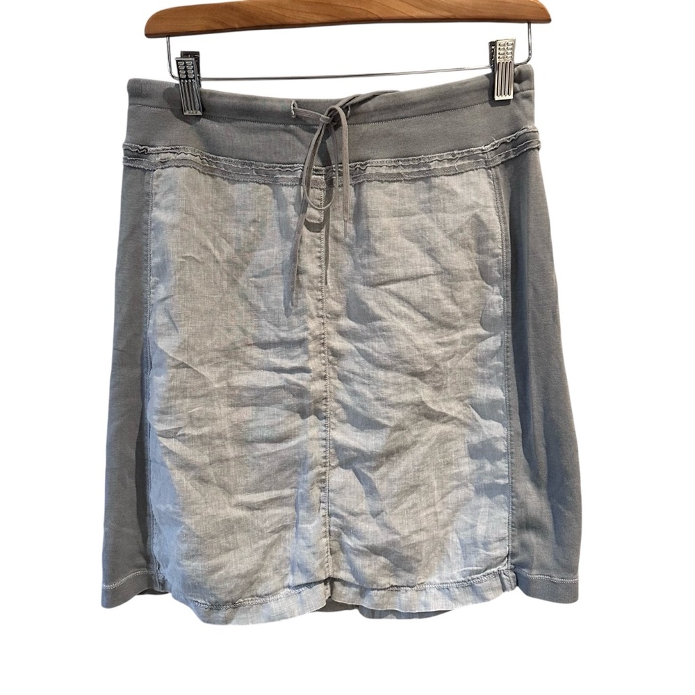 Sandwich Linen Mini Skirt Gray Size‎ XS